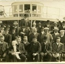 Group of Unidentified Men on Boat Deck